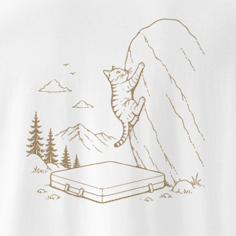 Paws on Rocks | Climbing Graphic T-Shirt