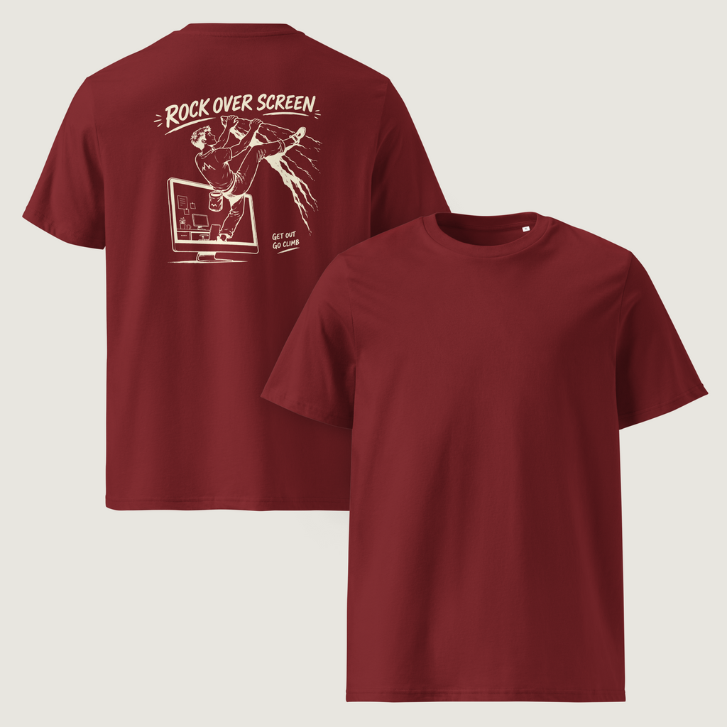 Rock Over Screen M | Climbing Graphic T-Shirt