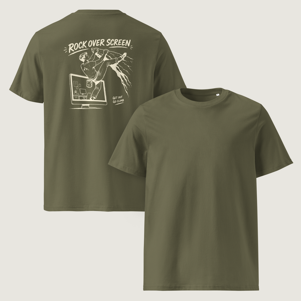 Rock Over Screen M | Climbing Graphic T-Shirt