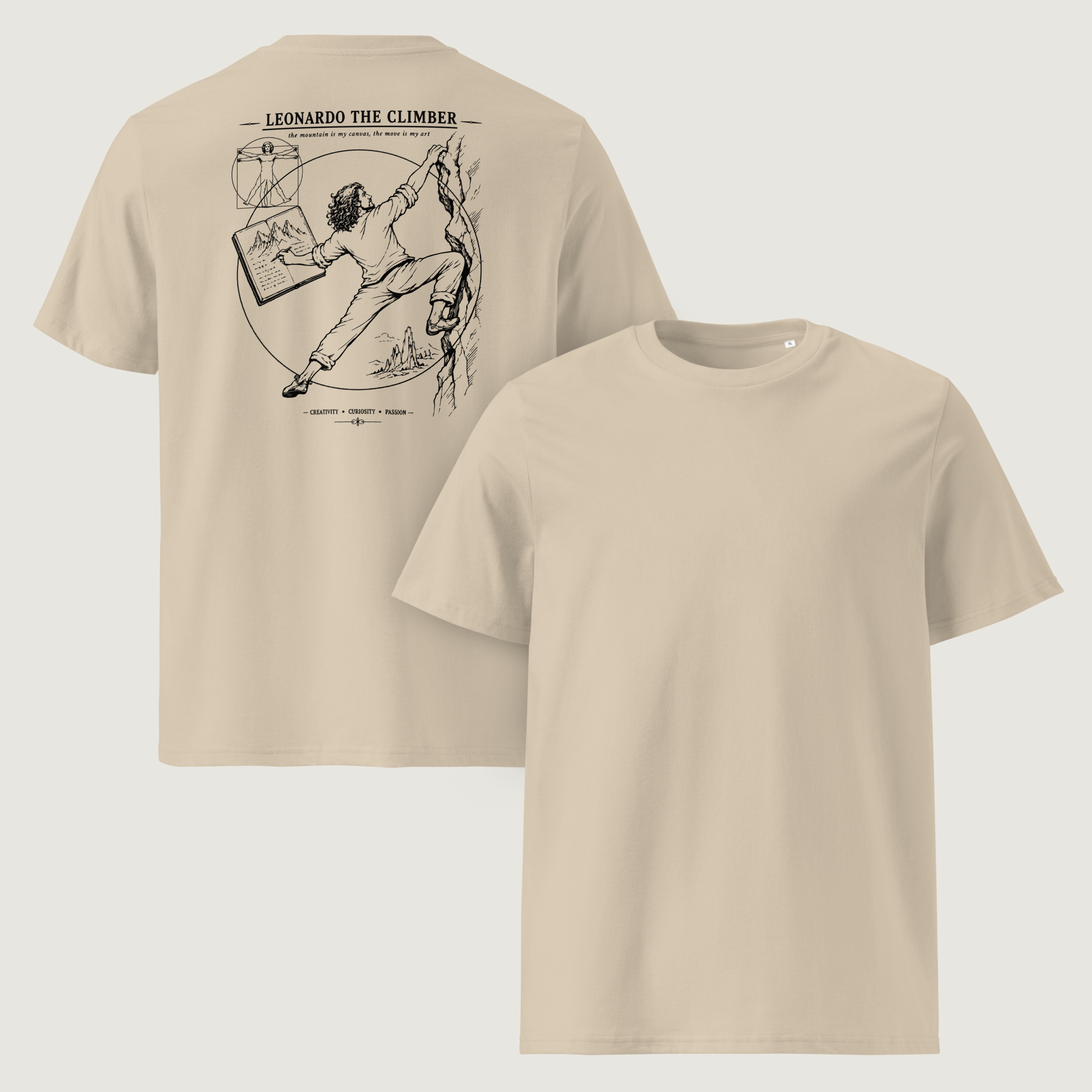 Leonardo The Climber | Climbing Graphic T-Shirt – Tops On Climber