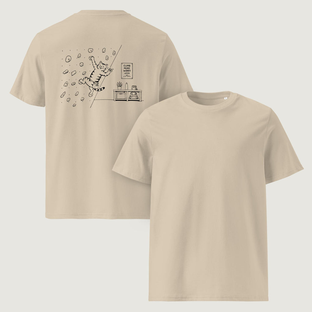 Climb More Worry Less | Climbing Graphic T-Shirt